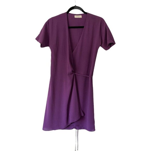 Aritzia Babaton Wallace Wrap Mini Dress XXS Flowy - Picture 9 of 12